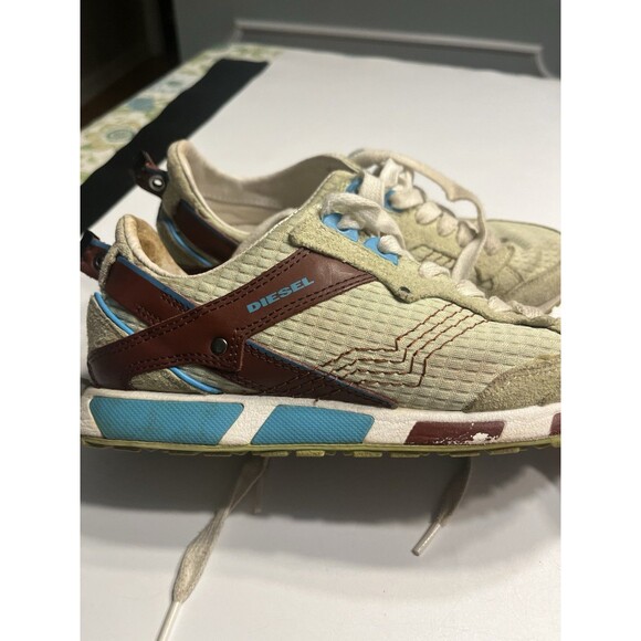 Diesel Anza Running Shoes Sneakers Retro Y2K Mesh Low Casual Women’s Sz 6.5 - Picture 6 of 14